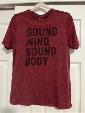 LAST CHANCE Asics Men's Maroon Short Sleeve Graphic Tee